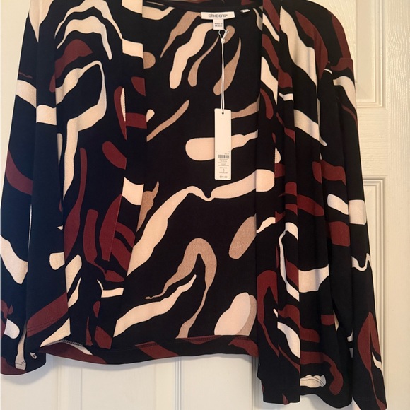 Chico's Abstract Patterned tank dress with Jacket - Picture 6 of 7
